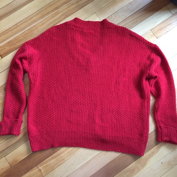 Zara red oversized slouchy sweater Small - Picture 5 of 6